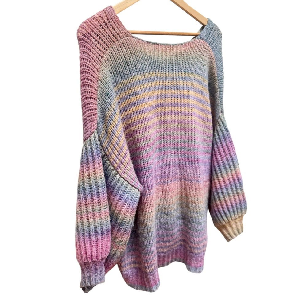 LoveShackFancy Alpaca & Mohair Rio Rainbow Pullover - Picture 9 of 13
